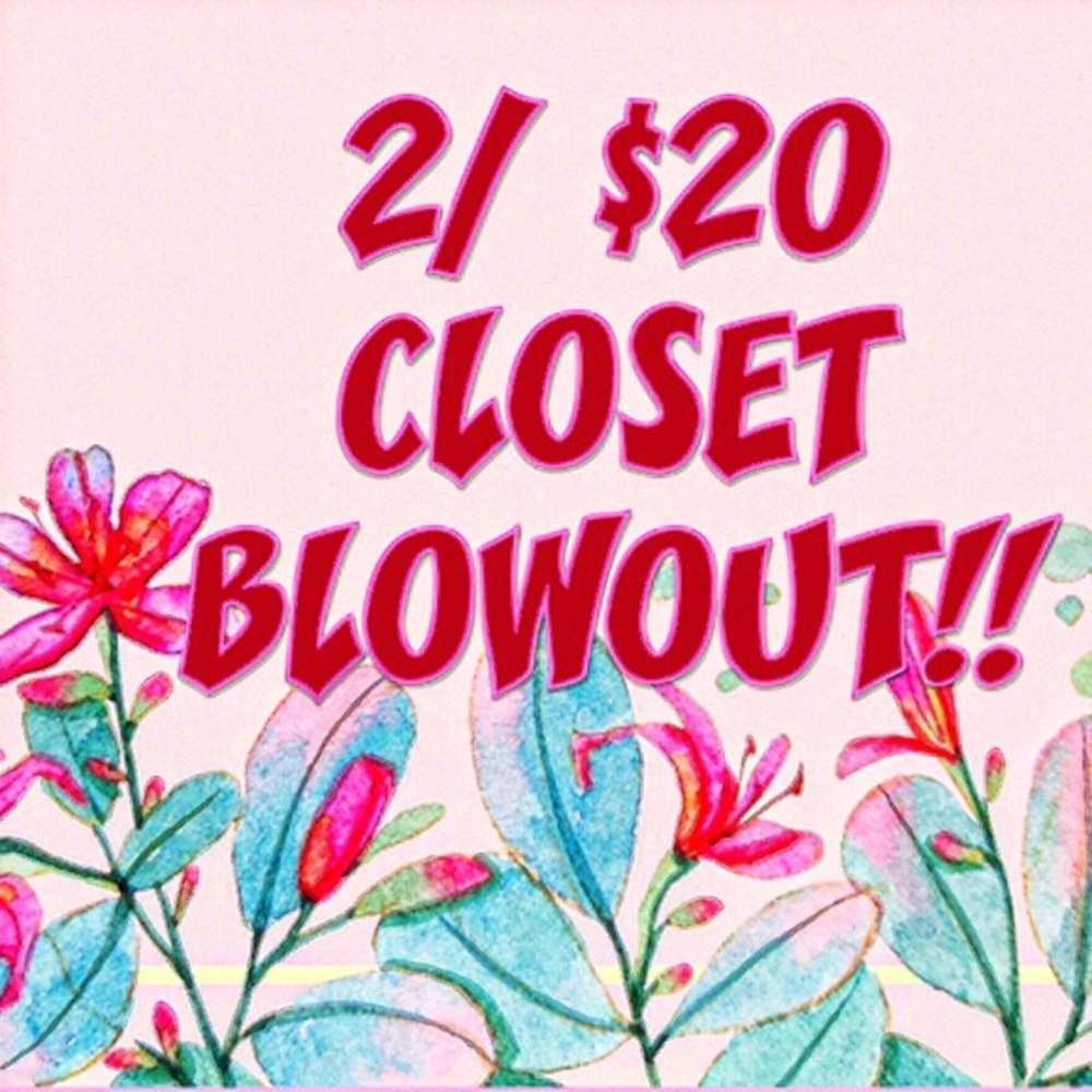 2/20$ Any Item With A 🌺